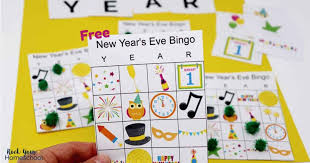 Votre mission est simple : Free New Year S Eve Bingo For Fun Game With Kids Rock Your Homeschool