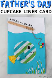 The father's day card templates and photo card design elements you need, fotor has covered all of them. Cute Diy Father S Day Card Fish Cupcake Liner Craft Feeling Nifty Ikan Pola