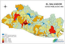 El Salvador Population Map Map El Salvador Salvador