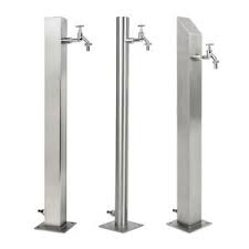 Die verschiedenen wassersäulen in mm. Wassersaule Edelstahl V2a Garten Brunnen Zapfsaule Wasserzapfsaule Zapfstelle Ebay