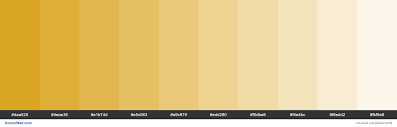 Tints Of Golden Rod Daa520 Hex Color Hex Colors Sunflower Colors Gold Color Palettes