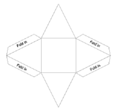 The three cards should create a horizontally symmetrical triangle How To Make 3d Paper Christmas Tree For Christmas Decoration