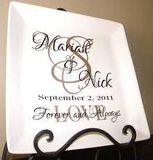 Personalized Wedding Gift Plate Anniversary Gift For Couple Etsy Personalized Wedding Gifts Wedding Plates Personalized Personalized Wedding Gifts Couple
