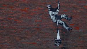 Inescapable and mysterious, banksy is the current star of street art. Street Artist Banksy Bekennt Sich Zu Knast Graffito Mit Video
