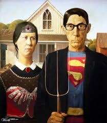 The painting is named for the house's architec. 900 American Gothic Ideen American Gothic Grant Wood Alte Bilder
