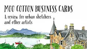 You can expect the highest quality printing and fast shipping to ensure your. Moo Cotton Business Card Review For Urban Sketchers And Other Artists Youtube