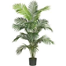 Nearly Natural 6 Ft Croton Silk Tree 5211 The Home Depot Potted Trees Artificial Plants Faux Tree