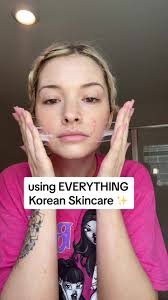 replacing my skincare routine with all ✨korean skincare✨ products. day 1 of  using korean skincare. comment down below any tips! IG: jadeamberrrr  #skincare #skincareroutines #koreanskincare