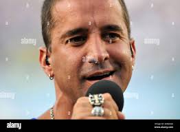 National anthem singer hi-res stock photography and images