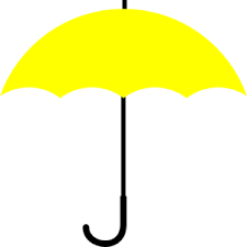 Black And White Transparent Umbrella Clipart Yellow Umbrella Done Clip Art Umbrella Yellow Umbrella