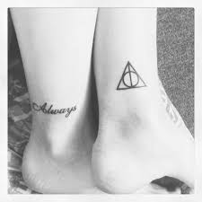 A sky is also portrayed in this tattoo as he is enjoying the ride. Deathly Hallows Harry Potter Always Tattoo Wiki Tattoo