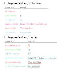 Better Default Colors For Hyperref Links Tex Latex Stack Exchange