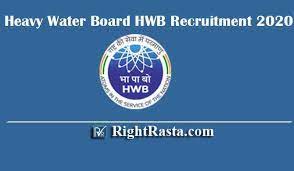Heavy Water Board Hwb Recruitment 2020 Hwb 277 Posts Udc Steno Driver