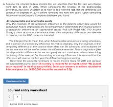 3 Assume The Enacted Federal Income Tax Law Speci