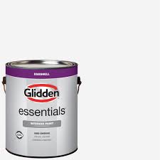 A mid range yellow base 2. Glidden Essentials 1 Gal White Eggshell Interior Paint Gle 2000 01 The Home Depot