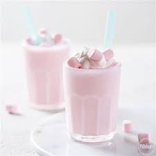 Strawberry Marshmallow Milkshake Recipe Cute Desserts Pink Foods Food