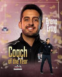 The AAC Coach of the Year, Breno Ertty❗️leading a first year program to an  undefeated AAC record and National recognition #CoachoftheYear  #STUMensVolleyball