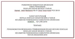 Contoh sk bendahara bos tahun 2019 2020 sd smp sma smk dikdasmen info sk bendahara pengeluaran badilag 04 2013. Contoh Sk Bendahara Pembangunan Rehab Sekolah Guru Nusantara