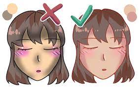 Anime Skin Tutorial Makeup Light Colour Tones Skin Tutorial 1 By Intrinsickayleigh Clip Studio Tips