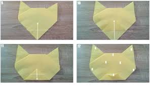 Für den kindergeburtstag mit themen. Servietten Falten Tigerkopf Tischdeko Servietten Falten