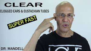 Clear Clogged Ears And Eustachian Tubes Super Fast Dr Alan Mandell Dc Youtube Clogged Ears Eustachian Tube Remedies Clogged Ear Remedy