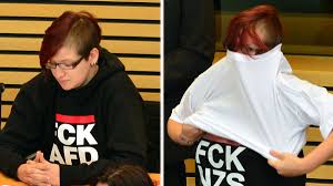 Sportlich ist das duell in der 1. Fck Afd Linken Politikerin Kati Grund Sorgt Fur Eklat Im Thuringer Landtag Politik