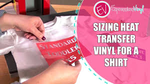 Sizing Heat Transfer Vinyl For A Shirt