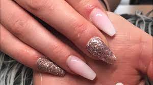 Cjp Acrylic System Glass Nail Rose Gold Pink Ombre Youtube Glass Nails Rose Gold Pink Pink Ombre