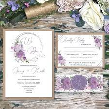 Mauve And Lilac Wedding Invitations - Purple Wedding Invitations - Country Wedding - Barn Wedding - Rustic Wedding Purple Wedding Invitations Lilac Wedding Invitations Lilac Wedding