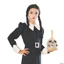 Girls Wednesday Addams Costume - Large