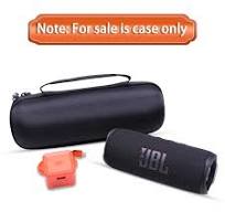 LTGEM EVA Hard Carrying Case Compatible with JBL FLIP 7/6/5/GRIP Waterproof  Portable Speaker - Black