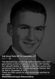 Thank you to all of our Veterans. We appreciate your service to our  country. 1916 Clarence Vitty* 1928 Harold Moore* 1932 Charles Powers* 1932  Dwayne Sherrer* 1932 Alphonse St. Peter* 1933 Samuel