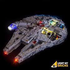 Light My Bricks Lego Ucs Millennium Falcon 75192 Lighting Kit Light My Bricks In 2020 Millennium Falcon Lego Millenium Falcon Lego Lighting