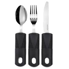 How the blazes do you expect someone to be able to solder a part when that someone cannot hold a spoon or fork steady enough to feed themselves? Best Weighted Cutlery Sets For People With Tremors And Parkinson S Care For Yoo