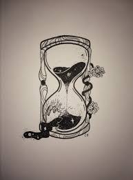 Galaxy Hourglass Hourglass Tattoo Ink Illustrations Monochromatic Art Drawing hourglass with user input for symbol and size. hourglass tattoo ink illustrations