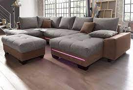 wohnlandschaft mit beleuchtung wahlweise mit bluetooth soundsystem jetzt bestellen unter https moebel ladendirekt mobelideen wohnlandschaft gunstige sofas