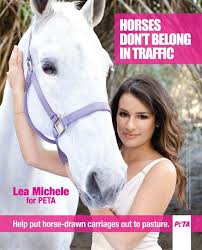 Print Psas Media Center Peta Lea Michele Animal Rights Horses