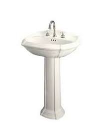 hot to attach a pedestal sink to wall