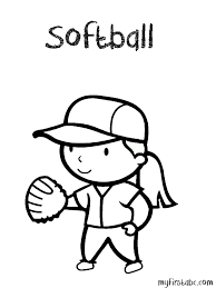 Download and print these free printable softball coloring pages for free. Softball Coloring Page Coloring Home