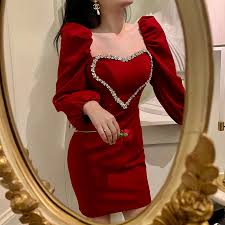 Chiusura laterale con cerniera nascosta nella cucitura. Abito Corto Sexy Da Donna Con Scollo A Cuore Senza Spalline E Scollo A Cuore Rosso Vino Vintage Prom Dresses Aliexpress