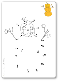 Points à relier jusqu'à 10. Jeux De Points A Relier Pour Halloween Points A Relier Halloween A Imprimer
