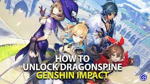 How To Unlock Dragonspine In Genshin Impact Unlock Reading Recommendations Gamer