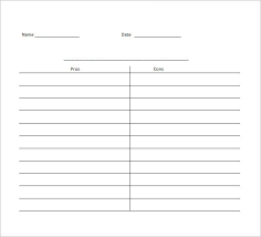 12 T Chart Templates Free Sample Example Format