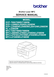 Brother dcp l2520d series now has a special edition for these windows versions: Service Manual Manualzz