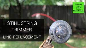 String trimmer line comes in a range of thicknesses. Replacing Line In A Stihl Weed Eater Youtube