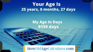 Online Age Calculator How Many Days Old Am I Today Online Dob Calculator Just the raw number of days since your event. age calculator how many days old am i