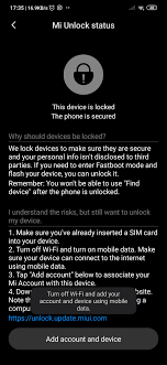 This could be done via the 'mi unlock status' menu within . New No Imei No Sim Cardbbootloouder Unclock Xiaomi European Community Miui Rom Since 2010