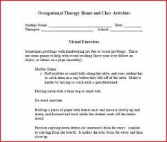 Home Program Forms Therapy Pediatric Therapy Vision Therapy