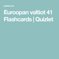 euroopan valtiot 41 flashcards quizlet exam quiz house chores