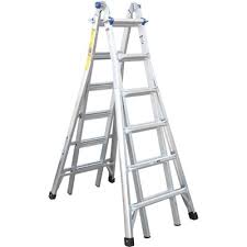 Similar to their household ladders is gorilla ladder's aluminum super light series that is perfect for small task like hanging things or changing bulbs. Werner Part Mt 26 Werner 26 Ft Reach Aluminum Telescoping Multi Position Ladder With 300 Lbs Load Capacity Type Ia Duty Rating Multi Position Ladders Home Depot Pro